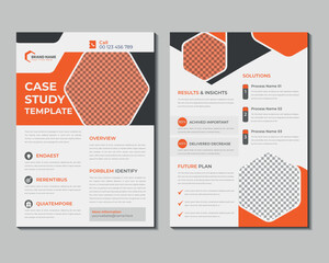 Corporate business case study flyer design