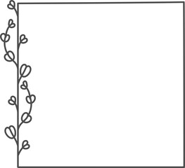 Floral Border Frame Botanical Corner