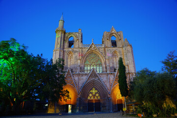 Fototapeta premium in the evening, Lala Mustafa Pasha Mosque