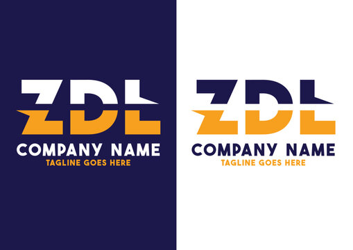Letter ZDL logo design vector template, ZDL logo