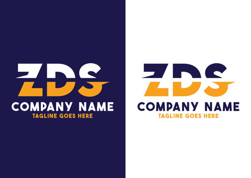 Letter ZDS logo design vector template, ZDS logo