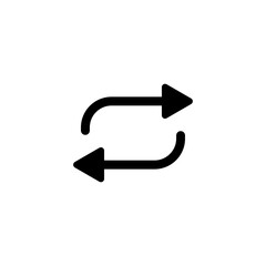 Double reverse arrow simple icon