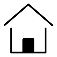 home icon on a white background