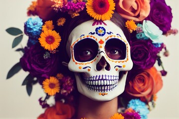 Fototapeta premium Day_of_the_Dead_AI_Generated