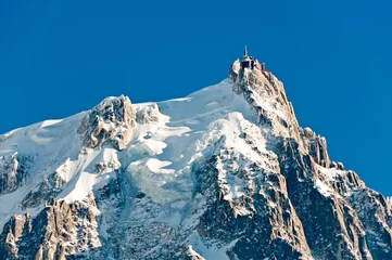 Papier Peint photo autocollant Mont Blanc Chamonix Mont-Blanc and the Mont Blanc Massif