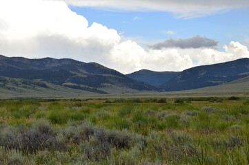 Cloudy Mountain Valley View