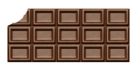 Fototapeta premium チョコレート 板チョコ イラスト リアル バレンタイン 