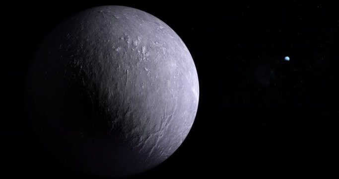 Dwarf Planet 90482 Orcus with Neptune