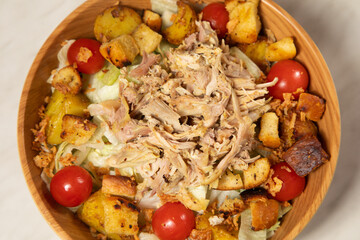 poulet salade