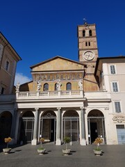Obraz premium Ancient catholic church in the italian town