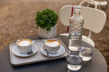 table setting in a restaurant