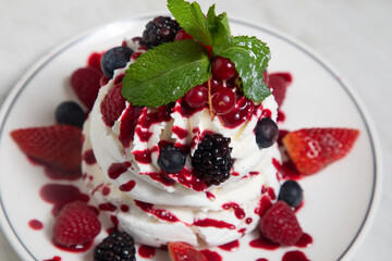 dessert fruits rouge