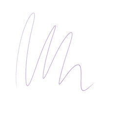 Decorative Curve Line. Abstract Hand Drawn Element. Transparent PNG clipart.