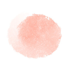 Watercolor pink blot. Decorative element isolated on transparent background. Hand drawn stain.