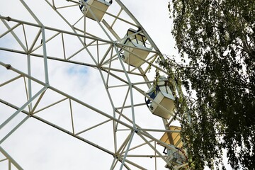 Ferris wheel in the amusement park