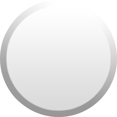 White texture 3d button circle round stamp, golden elegant shiny metallic certificate sign