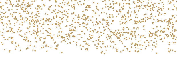 Golden serpentine confetti on transparent background. luxury isolated