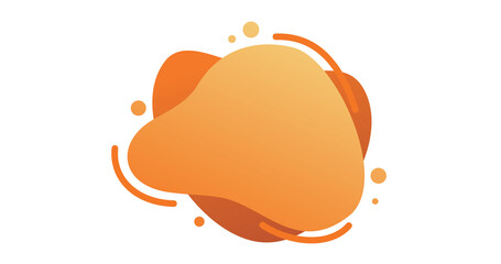 orange gradient abstract wave fluid