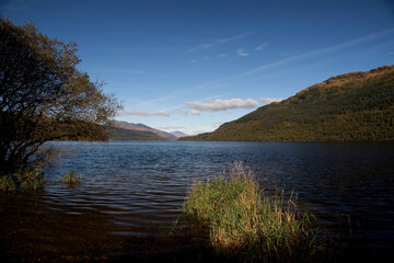 Scenic View of Loch Lomond in Scotland in Autumn