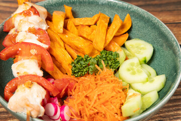 frite de patate douce