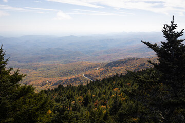 Fall Colors at Grandfather Mountain in Western North Carolina