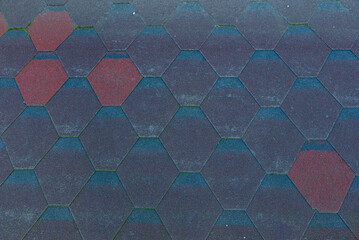 roof of new house with shingles roof-tiles,