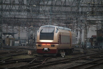 Naklejka premium 常磐線を走行する鉄道車両