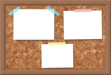 フォト差し込み可能　フォト　コルクボード背景