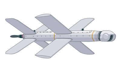 russian UAV lancet-3 isolated white