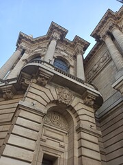 Fototapeta premium Lille, October 2022: Magnificent facades of the buildings of Lille, the capital of Flanders - Historic Monument : Museum of Fine Arts 