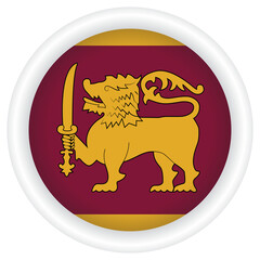 Sri lankan Flag badge PNG image.