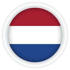 Netherland Flag badge PNG image.