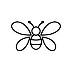 Bee line icon isolated on white background
