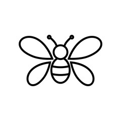 Bee line icon isolated on white background