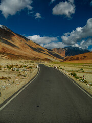 Mountain road of Ladakh, Northern India.