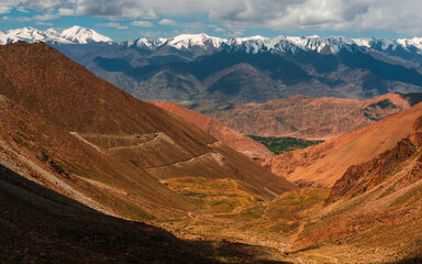 Mountain road of Ladakh, Northern India.