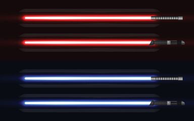 Light Saber Sword Blue and Red Color