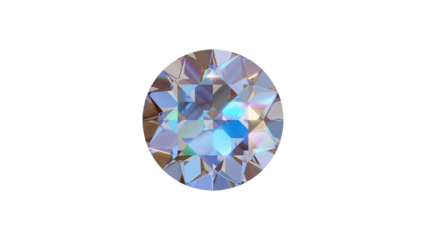 Isolated Diamond 3D rendering