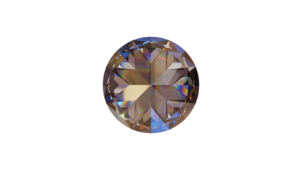 Isolated Diamond 3D rendering