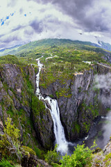 Voringsfossen is grandiose waterfall