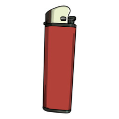 Fototapeta premium red cigarette lighter