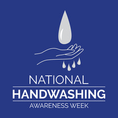 National Handwashing awareness week in December .Vector illustration. banner, poster, vector art.