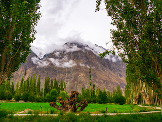 Beautiful landscape of Ladakh covering mountain range and sky
