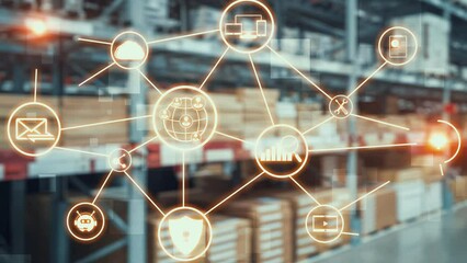 Omni channel technology of online retail business approach. Multichannel marketing on social media network offer service of internet payment channel, online retail shopping and omni digital app