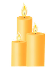 Three candle