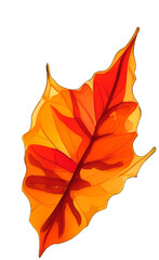 autumn watercolour leaf