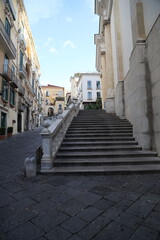 Detail of the old city of Salerno, Italy