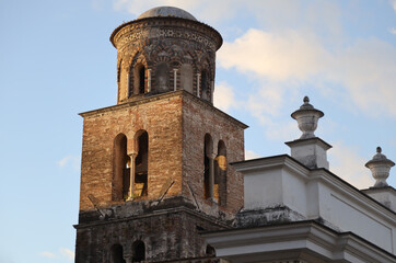 Fototapeta na wymiar The Norman bell tower in Salerno, Italy