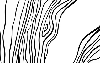 Abstract minimalist line contour in art deco design style for poster and background