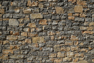 Stone wall. Texture of natural materials.